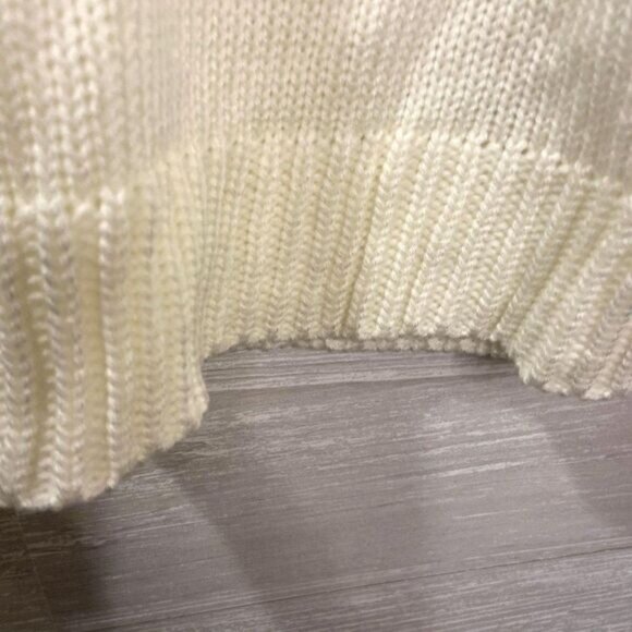 Abound Open Knit Crew neck‎ Pullover Sweater Ivory White XXS NWT - Picture 8 of 10